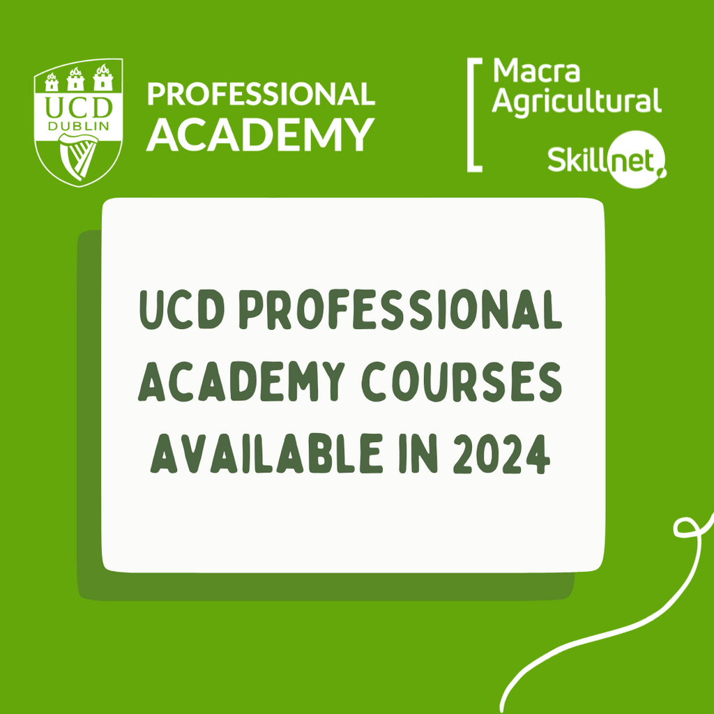 UCD Professional Academy courses available in 2024 Macra