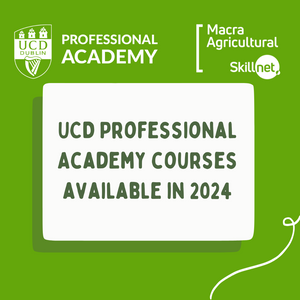 UCD Professional Academy courses available in 2024